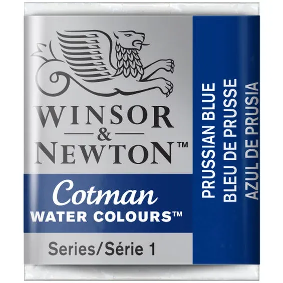 Erbjudande Winsor & Newton Cotman akvarellfärg halvkopp Prussian Blue 538