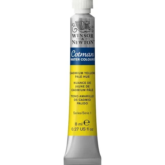 Handla nu Winsor & Newton Cotman akvarellfärg 8 ml Cadmium Yellow Pale Hue 119