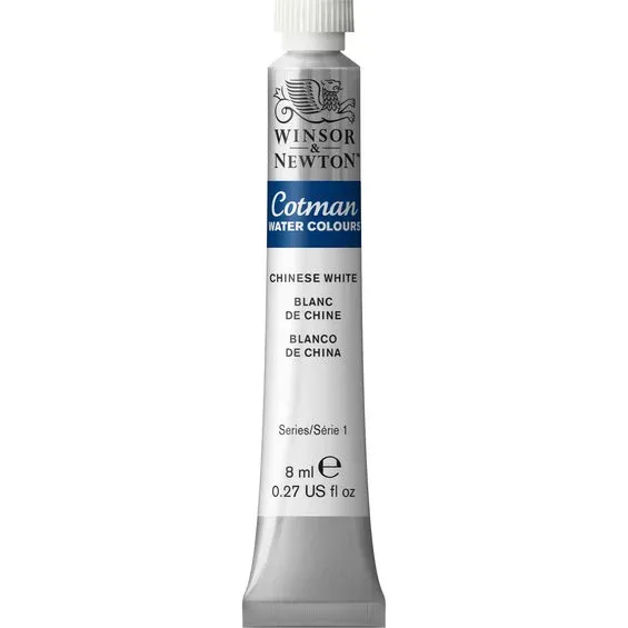 Winsor & Newton Cotman akvarellfärg 8 ml Chinese White 150 Fri frakt