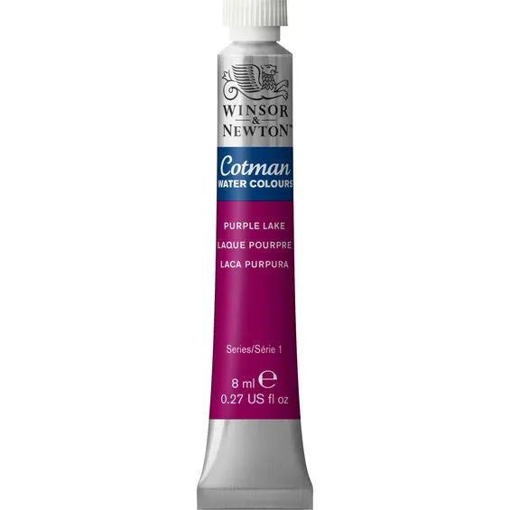 Reapris Winsor & Newton Cotman akvarellfärg 8 ml Purple Lake 544