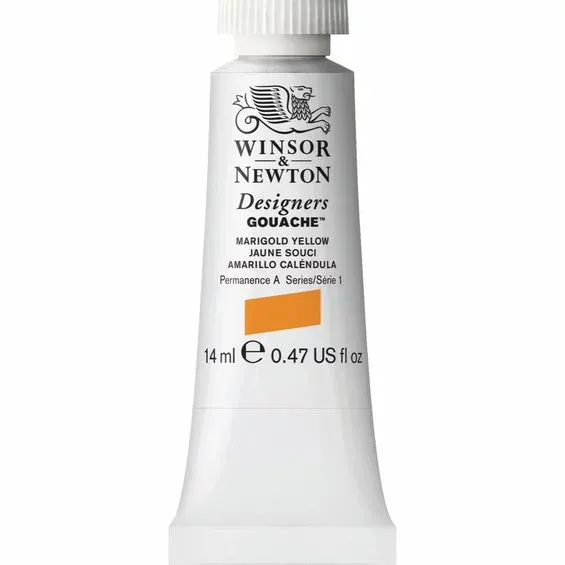 Winsor & Newton Designers gouache 14 ml Marigold yellow 384 Begränsad tid