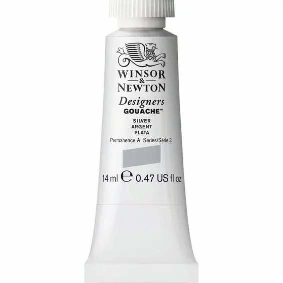 Winsor & Newton Designers gouache 14 ml Silver 617 Begränsat antal