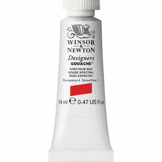 Winsor & Newton Designers gouache 14 ml Spectrum red 623 Snabb leverans
