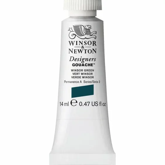 Winsor & Newton Designers gouache 14 ml Winsor green 720 Trygg betalning