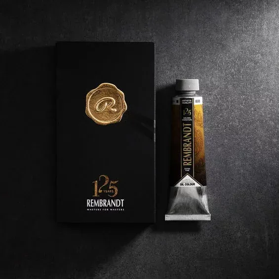 Rembrandt oljefärg 40 ml – Limited Edition Gold 125 Years, Gold 808 Expressleverans