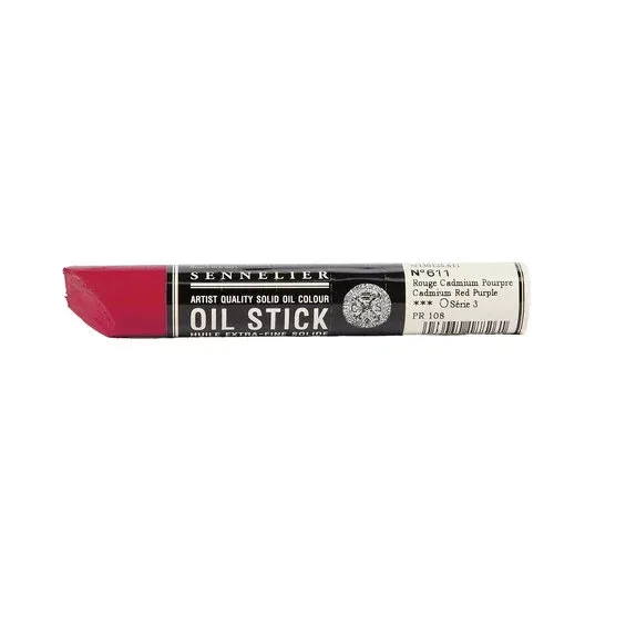 Premium Sennelier Oil Stick 38 ml, oljefärgskrita Cadmium Red Purple 611