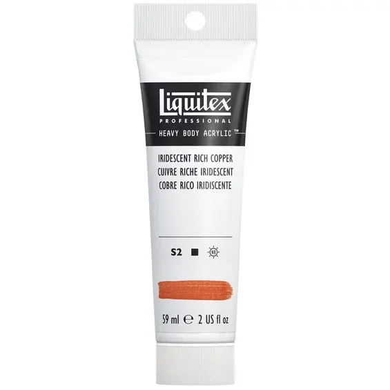 Beställ idag Liquitex Heavy Body akrylfärg 59 ml – 230 Iridescent rich copper