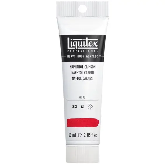 risnedsättning Liquitex Heavy Body akrylfärg 59 ml – 292 Naphtol crimson