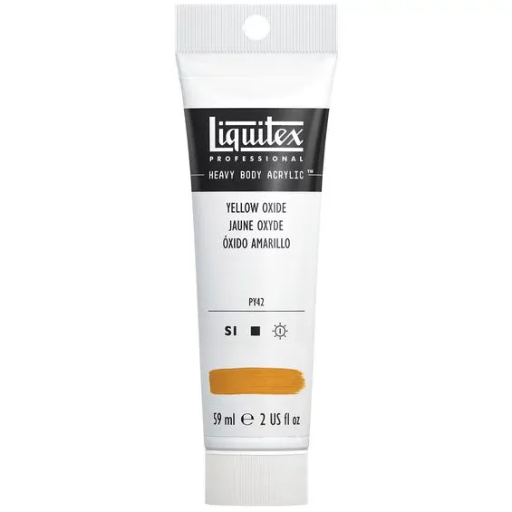 Kampanjpris Liquitex Heavy Body akrylfärg 59 ml – 416 Yellow oxide