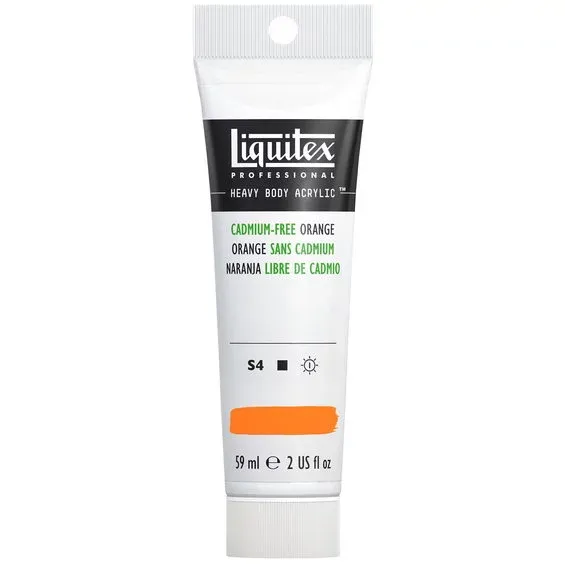 Sänkt pris Liquitex Heavy Body akrylfärg 59 ml – 892 Cadmium Free Orange