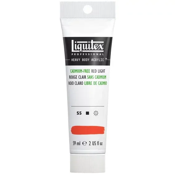 Erbjudandepris Liquitex Heavy Body akrylfärg 59 ml – 893 Cadmium Free Red Light