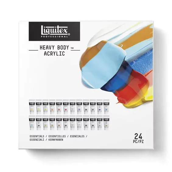 Liquitex Heavy Body akrylfärg – Essentials Set – 24×22 ml grundfärger Lägg i varukorgen
