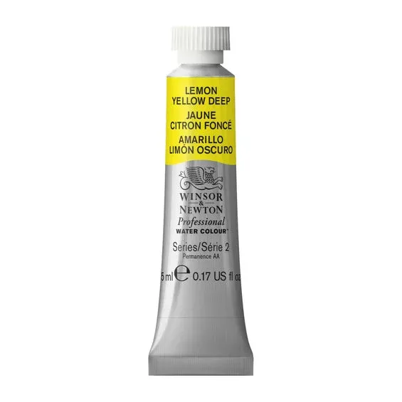 Winsor & Newton Professional akvarellfärg 5 ml Lemon Yellow Deep 348 Sista chansen