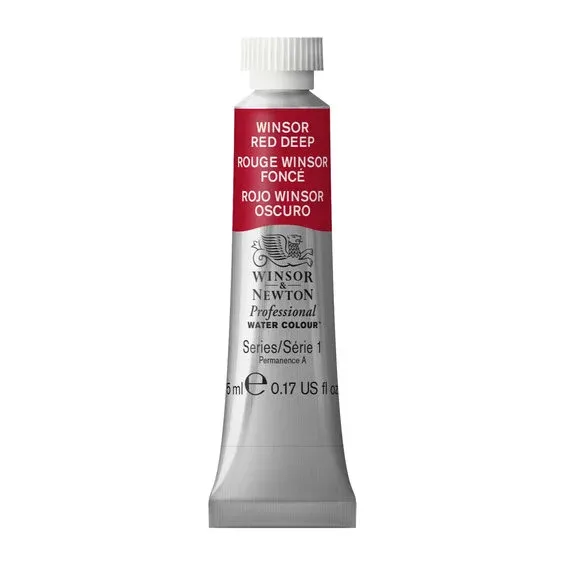 Köp online Winsor & Newton Professional akvarellfärg 5 ml Winsor Red Deep 725