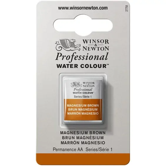 Winsor & Newton Professional akvarellfärg halvkopp Magnesium Brown 381 Köp online