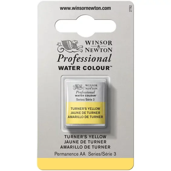 Utförsäljning Winsor & Newton Professional akvarellfärg halvkopp Turner's Yellow 649