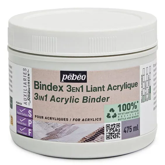 Billig Pebeo Acrylic binder 3-in-1, 475 ml – vattenbaserat bindemedel för akrylfärg