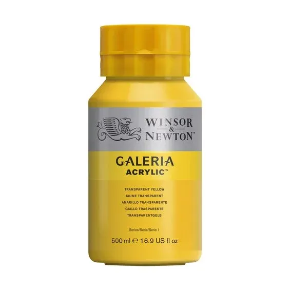 Kundfavorit Winsor & Newton Galeria akrylfärg 500 ml Transparent Yellow 653