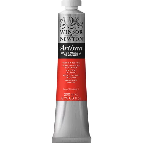 Kundfavorit Winsor & Newton Artisan vattenlöslig oljefärg 200 ml Cadmium Red Hue 095