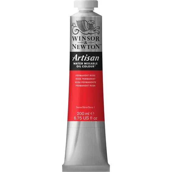 Winsor & Newton Artisan vattenlöslig oljefärg 200 ml Permanent Rose 502 Billigare