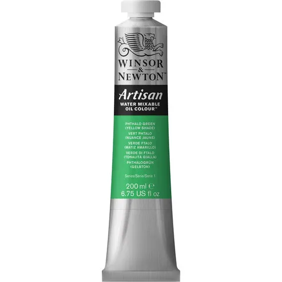 Winsor & Newton Artisan vattenlöslig oljefärg 200 ml Phthalo Green (yellow shade) 521 Expressleverans