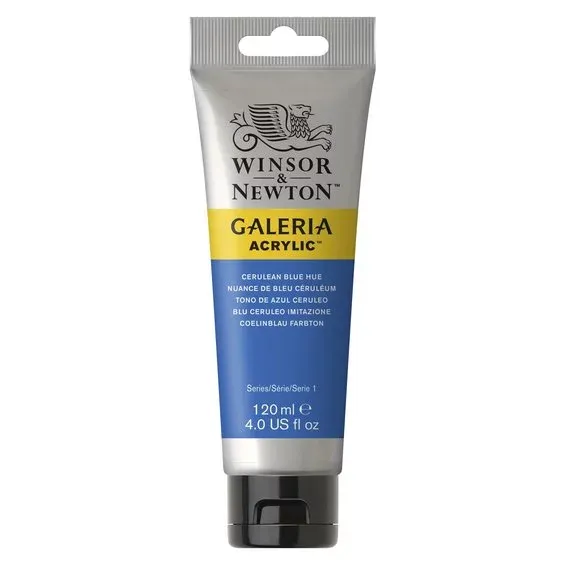 Winsor & Newton Galeria akrylfärg 120 ml Cerulean Blue Hue 138 Trygg betalning