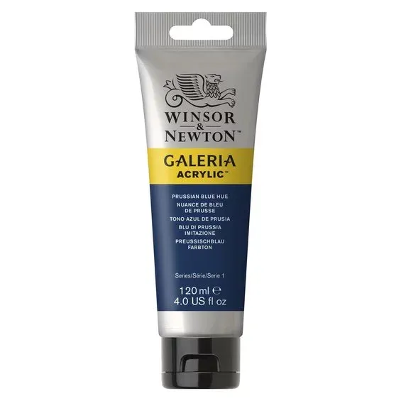 Winsor & Newton Galeria akrylfärg 120 ml Prussian Blue Hue 541 Erbjudandepris