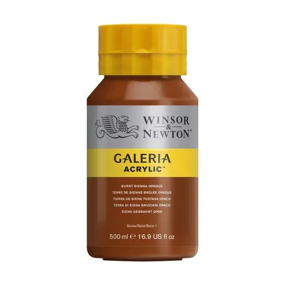 Winsor & Newton Galeria akrylfärg 500 ml Burnt Sienna Opaque 077 Nedsatt pris