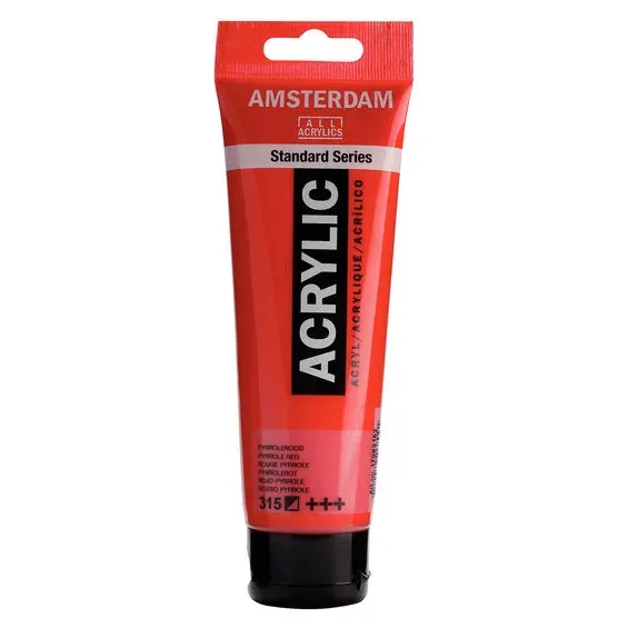 Fri frakt Amsterdam Acrylic akrylfärg 120 ml Pyrrole Red 315