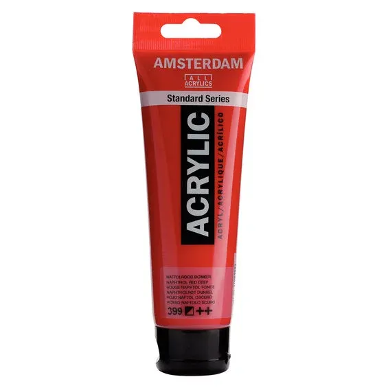 Trygg betalning Amsterdam Acrylic akrylfärg 120 ml Napthol Red Depe 399
