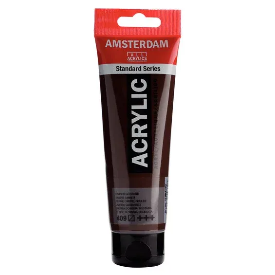 Rabatter Amsterdam Acrylic akrylfärg 120 ml Burnt Umber 409