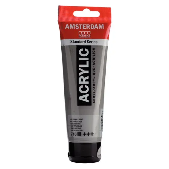 Amsterdam Acrylic akrylfärg 120 ml Neutral Grey 710 Sänkt pris