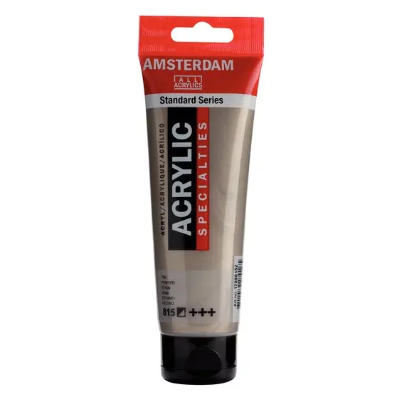 Amsterdam Acrylic akrylfärg 120 ml Pewter 815 Trygg betalning
