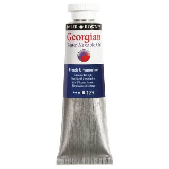 Georgian Water Mixable Oil Colour, vattenlöslig oljefärg 37 ml French Ultramarine 123 Begränsat antal
