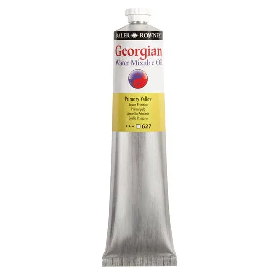 Begränsad tid Georgian Water Mixable Oil Colour, vattenlöslig oljefärg 200 ml Primary Yellow 627