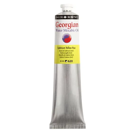 Utförsäljning Georgian Water Mixable Oil Colour, vattenlöslig oljefärg 200 ml Cadmium Yellow Hue 620