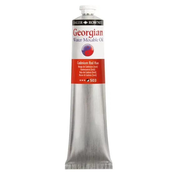 Georgian Water Mixable Oil Colour, vattenlöslig oljefärg 200 ml Cadmium Red Hue 503 Billig