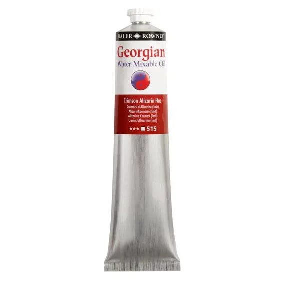 Reapris Georgian Water Mixable Oil Colour, vattenlöslig oljefärg 200 ml Crimson Alizarin hue 515