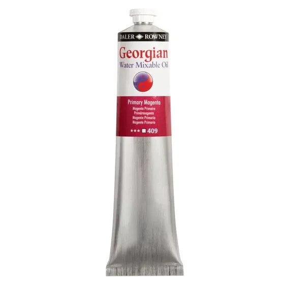 Georgian Water Mixable Oil Colour, vattenlöslig oljefärg 200 ml Primary Magenta 409 Begränsat antal