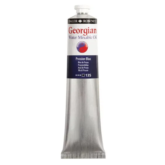 Georgian Water Mixable Oil Colour, vattenlöslig oljefärg 200 ml Prussian Blue 135 Köp online