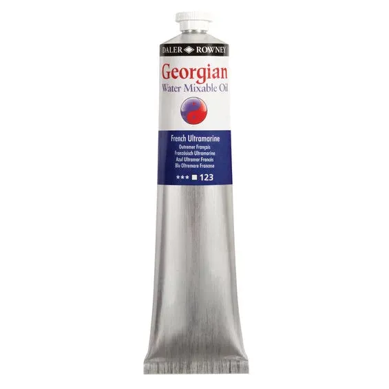 Populärt val Georgian Water Mixable Oil Colour, vattenlöslig oljefärg 200 ml French Ultramarine 123