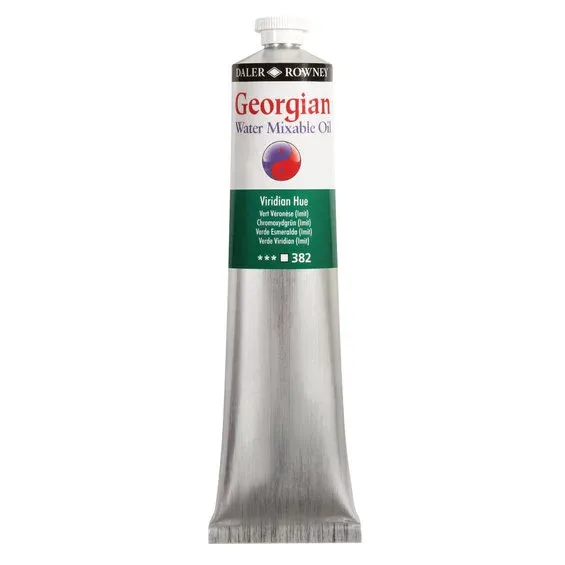 Erbjudandepris Georgian Water Mixable Oil Colour, vattenlöslig oljefärg 200 ml Viridian Hue 382