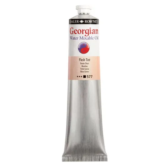 Georgian Water Mixable Oil Colour, vattenlöslig oljefärg 200 ml Peach Pink 577 Snabb frakt