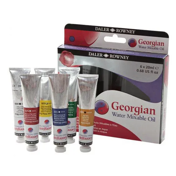 Daler-Rowney Georgian Water Mixable Oil Set 6×20 ml Köp online