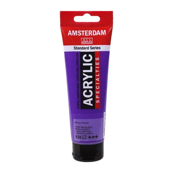 Populär Amsterdam Acrylic akrylfärg 120 ml Metallic Violet 835