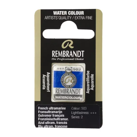Rembrandt akvarellfärg halvkopp – French Ultramarine 503 Handla nu