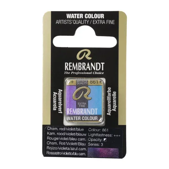 Köp online Rembrandt akvarellfärg halvkopp – Chameleon Red Violet Blue 861