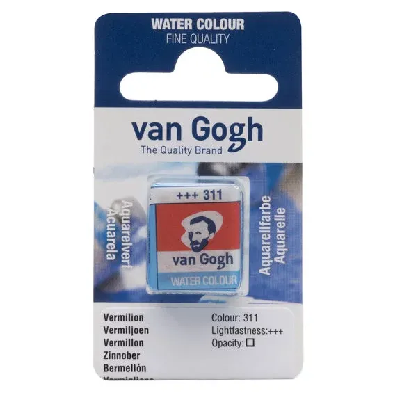 Populär van Gogh akvarellfärg halvkopp – Vermilion 311