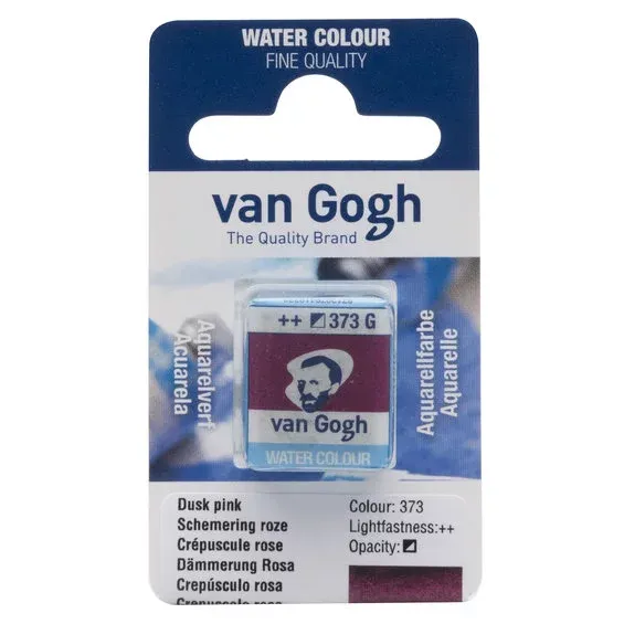Köp nu van Gogh akvarellfärg halvkopp – Dusk pink 373