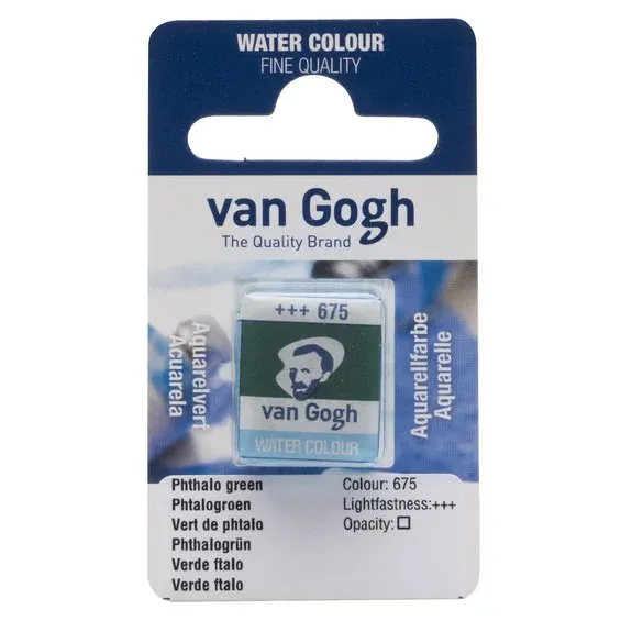van Gogh akvarellfärg halvkopp – Phthalo Green 675 Kampanjpris